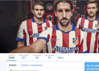 El Atleti logra un millón de seguidores en Twitter