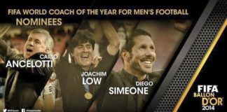 Simeone, candidato al Mejor Entrenador del Mundo 2014