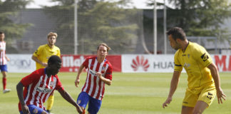 El Atleti B se estrella con el poste