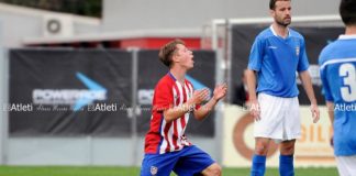 El Unión Adarve frena en seco la progresión del Atlético B Villa se lamenta tras una ocasión pérdida