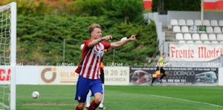 Griezmann descansa, vuelve Rober Rober celebra el primer gol contra el Alcalá