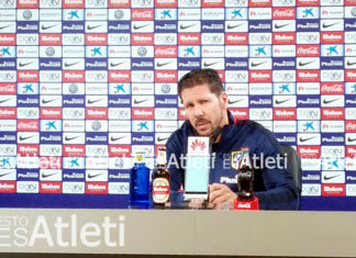 Simeone: «El Depor es un rival difícil. Será un partido complicado».