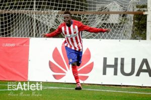 Amath celebra un gol en El Cerro