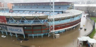 Balaídos amanece inundado Balaidos amanece inundado