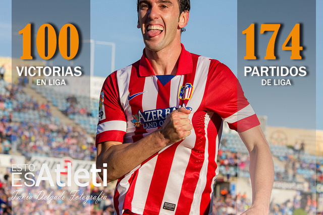 Godín alcanza las 100 victorias en Liga con el Atlético