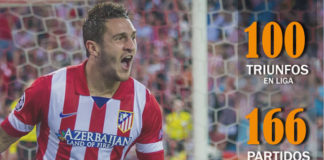 Koke, el más joven del Atlético en llegar a 100 victorias