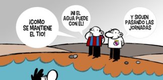 Ni el agua puede con él