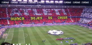 Vídeo de la afición cantando el himno del Atleti a capela
