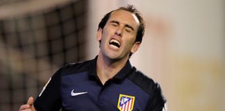 Godín sufre una lesión muscular en los isquiotibiales