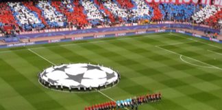 Espectacular recibimiento de la afición del Atleti contra el Bayern