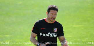 El Atleti entrena ante los medios en el Open Media Day