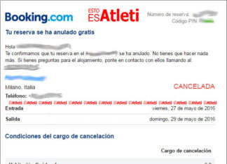 Booking.com cancela reservas de hoteles en Milán