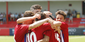 Empate del Juvenil A en la ida de las semifinales de la Copa del Rey