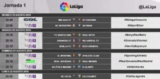 El primer partido de Liga el 21 de agosto a las 22:15