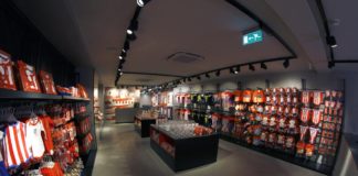 El Atlético abre su templo en Gran Vía Club Atlético de Madrid