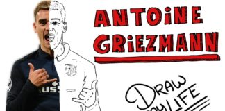 Griezmann, dibujado