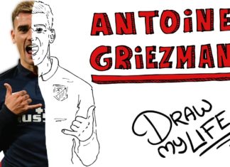 Griezmann, dibujado