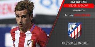 Griezmann, mejor jugador del mes de septiembre