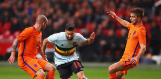 Gol de Carrasco en el empate de Bélgica frente a Holanda