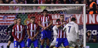 Al descanso: Atlético de Madrid 0 -Real Madrid 1