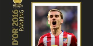Griezmann, tercero en el Balón de Oro