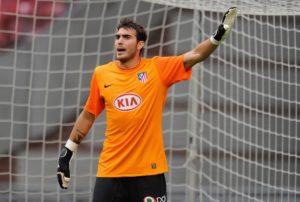 AMSTERDAM, NETHERLANDS - JULY 26: Atletico Madrid keeper Roberto Jimenez during the Amsterdam Tournament match between Sunderland and Atletico Madrid at the Amsterdam Arena on July 26, 2009 in Amsterdam, Netherlands. (Photo by Michael Regan/Getty Images)