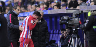 Giménez se retiró lesionado