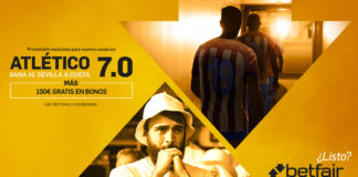 Apuesta por el Atleti contra el Sevilla y gana 100€