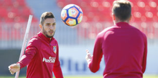 Gameiro y Gaitán siguen sin entrenar con el grupo