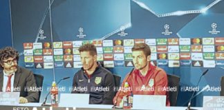 Simeone: «La eliminatoria se resolverá, seguramente, en el partido de vuelta»