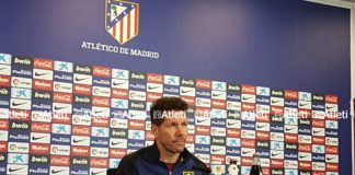 Simeone: «Juanfran no jugará mañana, pero seguro que está listo para el miércoles»