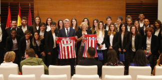 El Ayuntamiento de Madrid recibe al Atlético Femenino