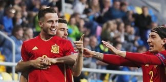 Golazo de chilena de Saúl en el arranque de la España sub-21