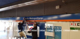 Enrique Cerezo inaugura el renombramiento de la estación Estadio Metropolitano
