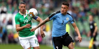 Giménez marcó con Uruguay en el amistoso contra Irlanda