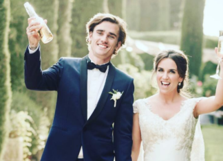 Bodas en rojo y blanco Fotografía: @AntoGriezmann
