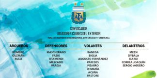 Augusto convocado con Argentina