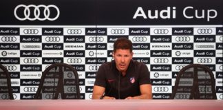 Simeone: «La fortaleza del grupo nos permitió ganar la Audi Cup»