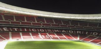 El césped da aspecto de acabado al Metropolitano