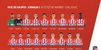 Gameiro y Vrsaljko fuera de la lista para recibir al Chelsea