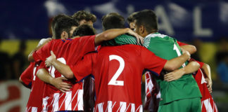 El filial se entrena en el Calderón