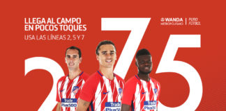 Simeone y los jugadores fomentan el uso del Metro para ir al nuevo estadio