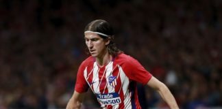 Filipe Luis jugó su partido 200 en Liga con la camiseta del Atleti