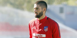 Carrasco sufre molestias en su rodilla izquierda