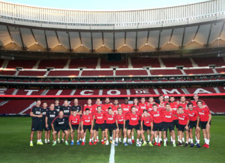 Presentación de Vitolo, bienvenida a Costa y puertas abiertas en Nochevieja Fotografía: Club Atlético de Madrid.