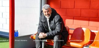 Óscar Fernández: «A pesar del mal estado del campo, los chicos han hecho un gran partido»