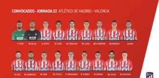 Vuelve Costa a la convocatoria, Filipe Luis sigue de baja