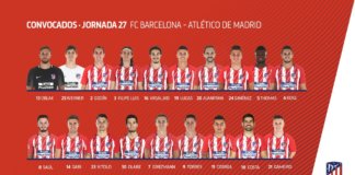 A Barcelona con todo, excepto Savic Convocatoria Atleti