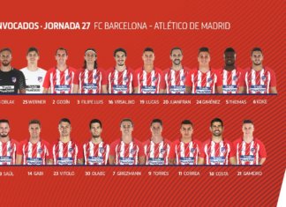 A Barcelona con todo, excepto Savic Convocatoria Atleti