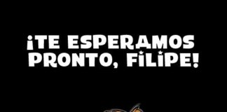 Te esperamos pronto, Filipe! Te esperamos pronto, Filipe!